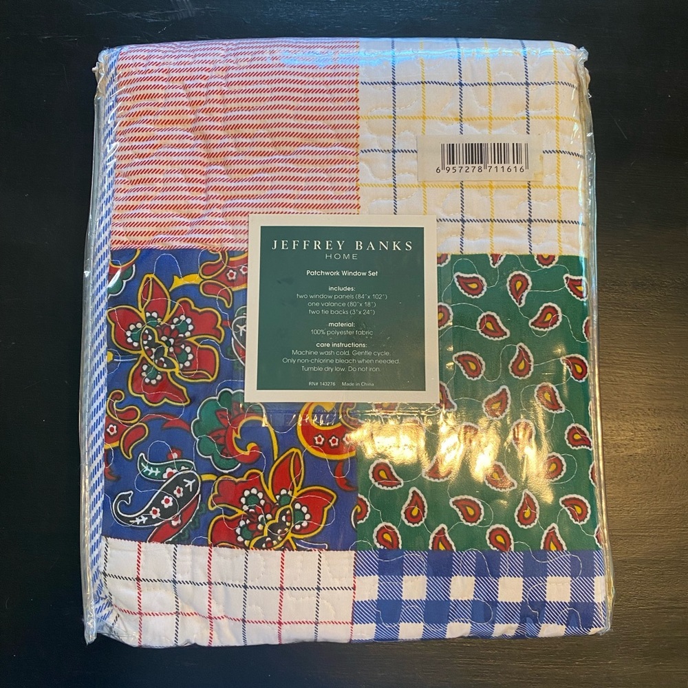 Jeffrey Banks Home Patchwork Window Set